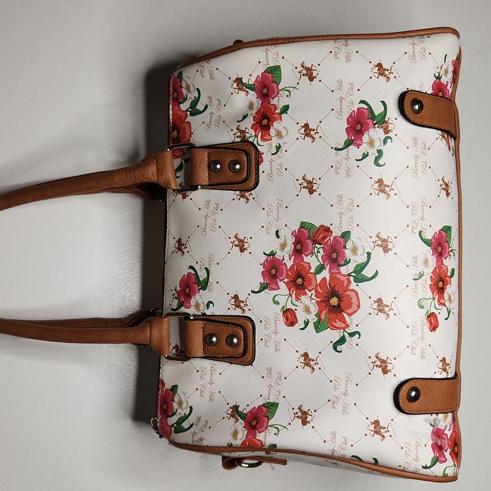 Beverly Hills Polo Club Floral Satchel